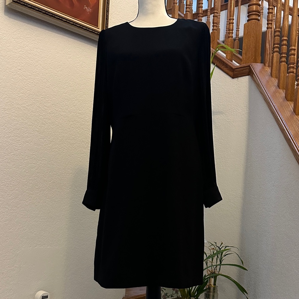 Elegant Black Long-Sleeve J.Crew Dress